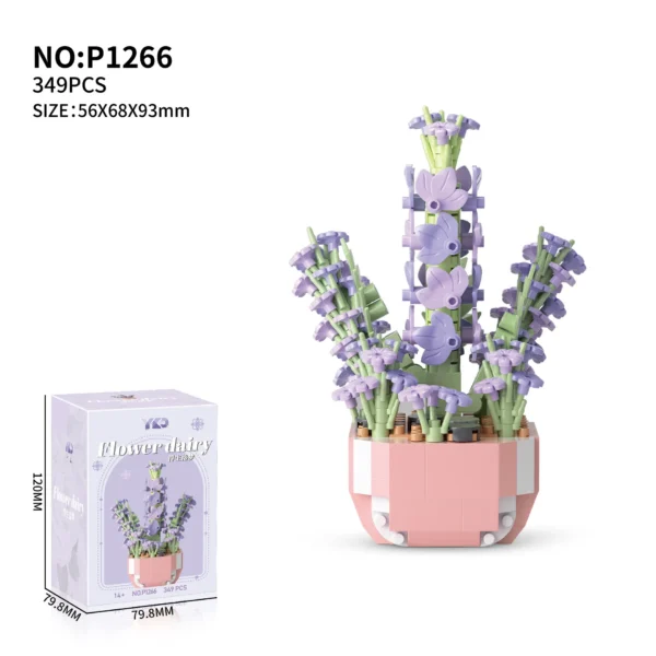 Lavender Flower Building Blocks