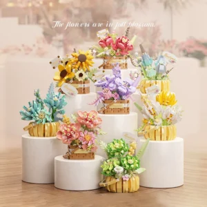 Sunflower Basket Flower Bricks Set - Image 2
