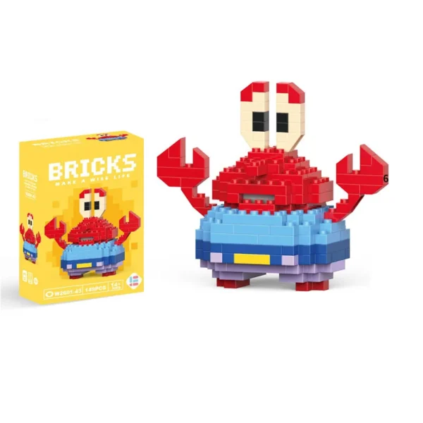 Mr. Krabs Building Brick Blocks
