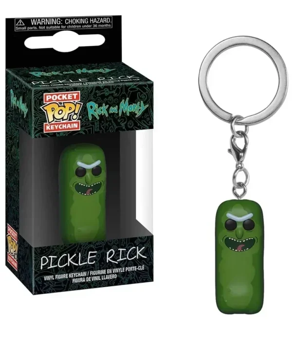 Pickle Rick Funko Pop Keychain