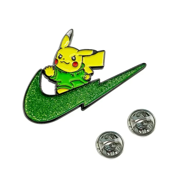 Pikachu on Swoosh Brooch - Image 3