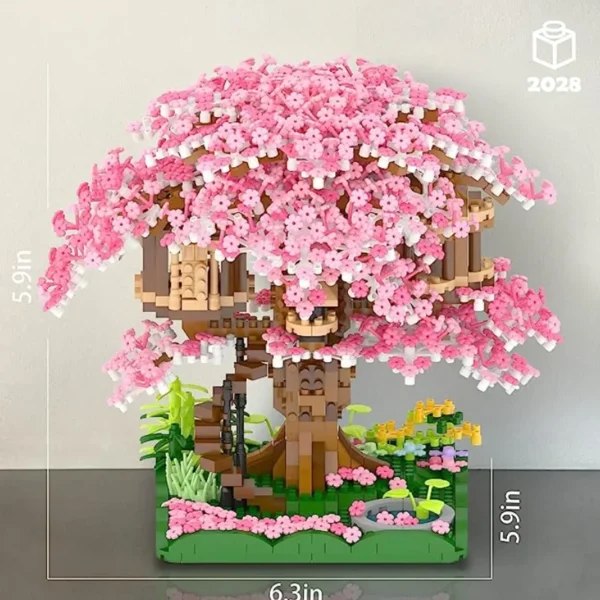 Cherry Blossom Tree House Bricks - Image 4