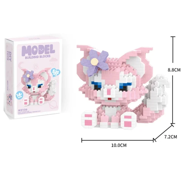 Pink Cat Building Blocks